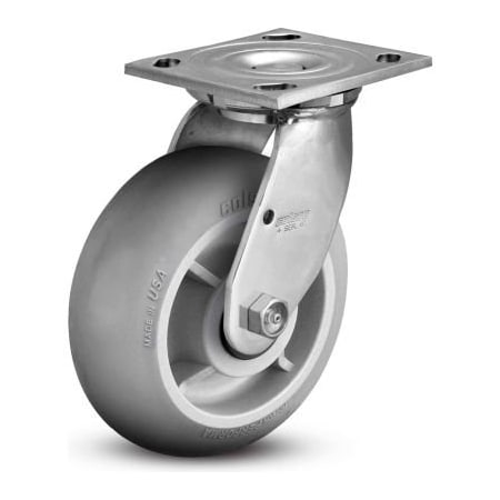 Colson 6" Caster with Swivel Plate, 4" x 4-1/2" Plate, 450 Lb. Capacity 4.06109.555 SS